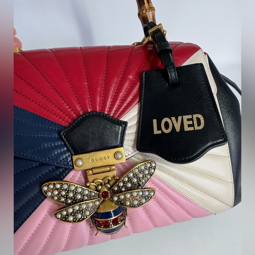 ‼️SOLD‼️Authentic Gucci Queen Margaret Bamboo Top Handle Bag - Picture 3 of 15